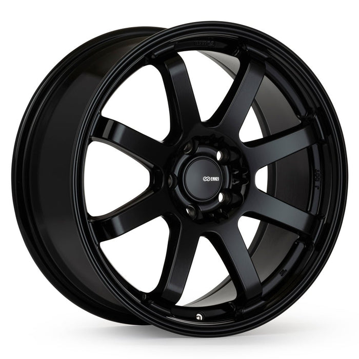 Enkei Vanquish Gloss Black 18x9.5 5x114.3 38mm Offset - 546-895-6538BK - Subimods.com