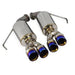 ETS Catback Exhaust Rear Section Replacement Muffled w/ Polished Tips 2015-2021 WRX / 2015-2021 STI - 200-30-EXH-016 - Subimods.com