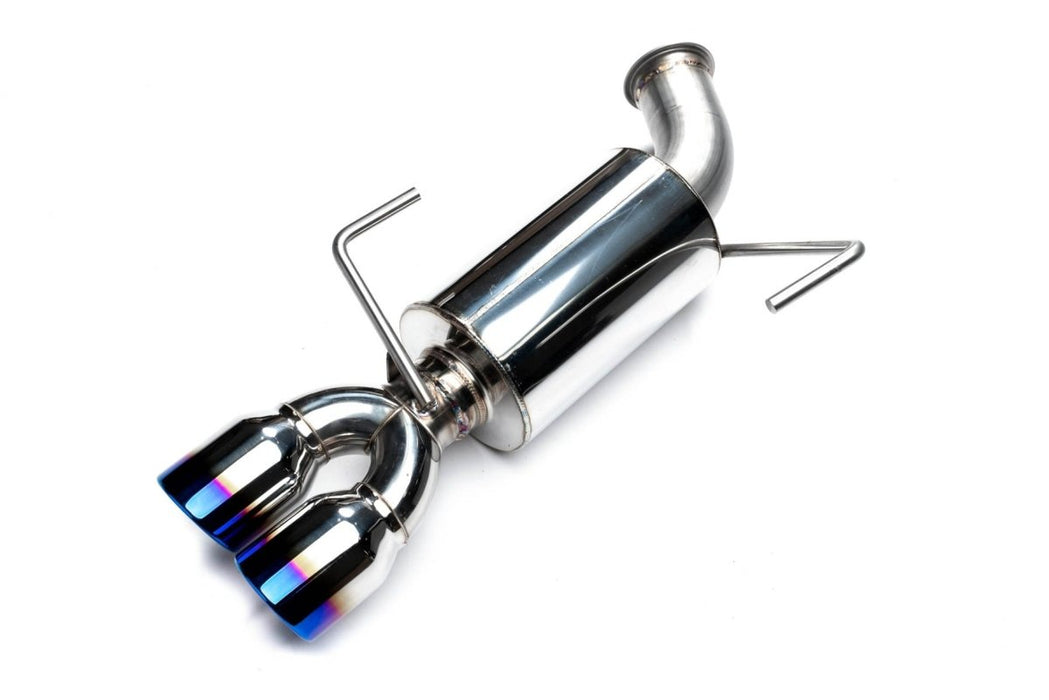 ETS Quiet Catback Exhaust Non Resonated Burnt Tips 2015-2021 WRX / 2015-2021 STI - 200-30-EXH-012 - Subimods.com