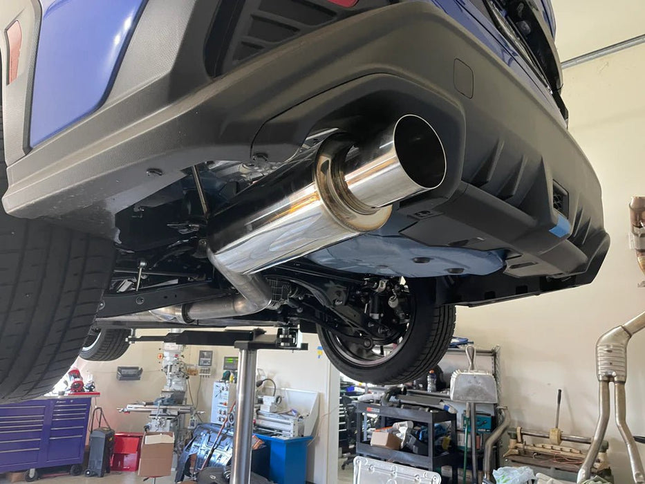 ETS Single Exit Catback Non Resonated Polished Stainless Steel Tip 2022-2024 WRX - 200-60-EXH-050 - Subimods.com