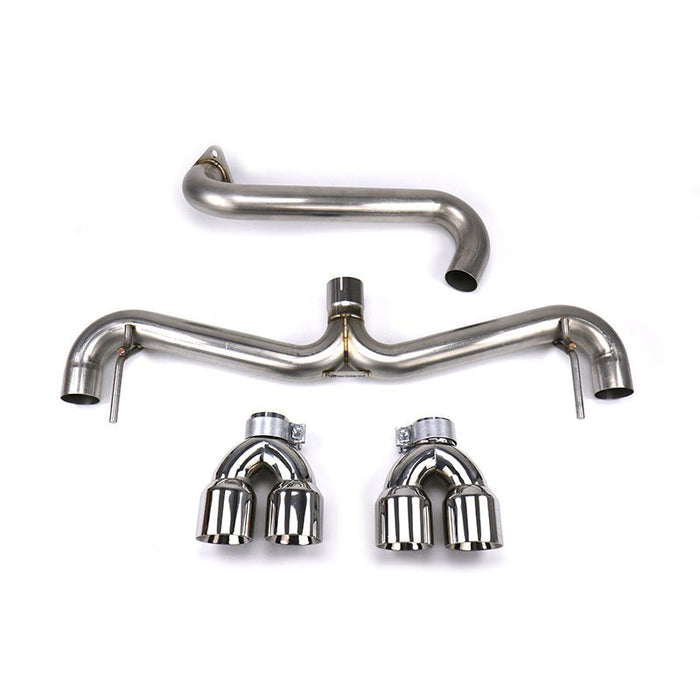 FactionFab Axle Back Exhaust Polished Tip 2011-2014 WRX Hatchback / 2008-2014 STI Hatchback - 1.10200.1 - Subimods.com