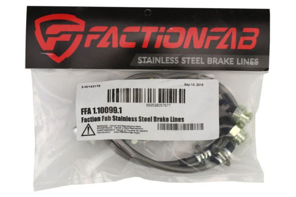 FactionFab Front Stainless Steel Brake Lines 1993-2001 Impreza - 1.10099.1 - Subimods.com
