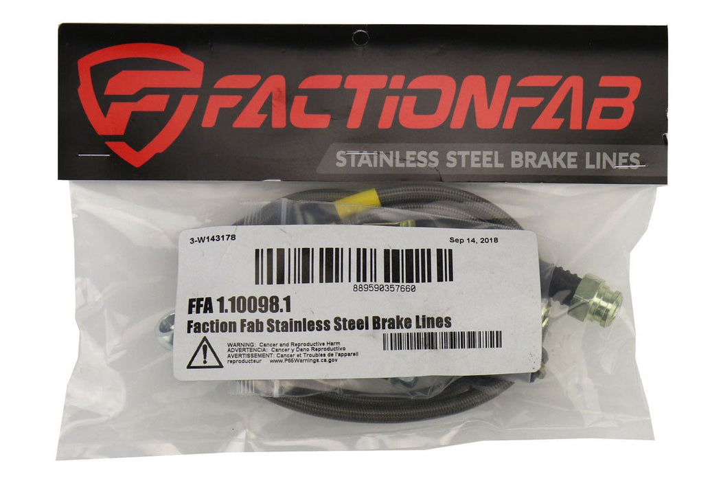 FactionFab Front Stainless Steel Brake Lines Subaru 2002-2005 WRX - 1.10098.1 - Subimods.com