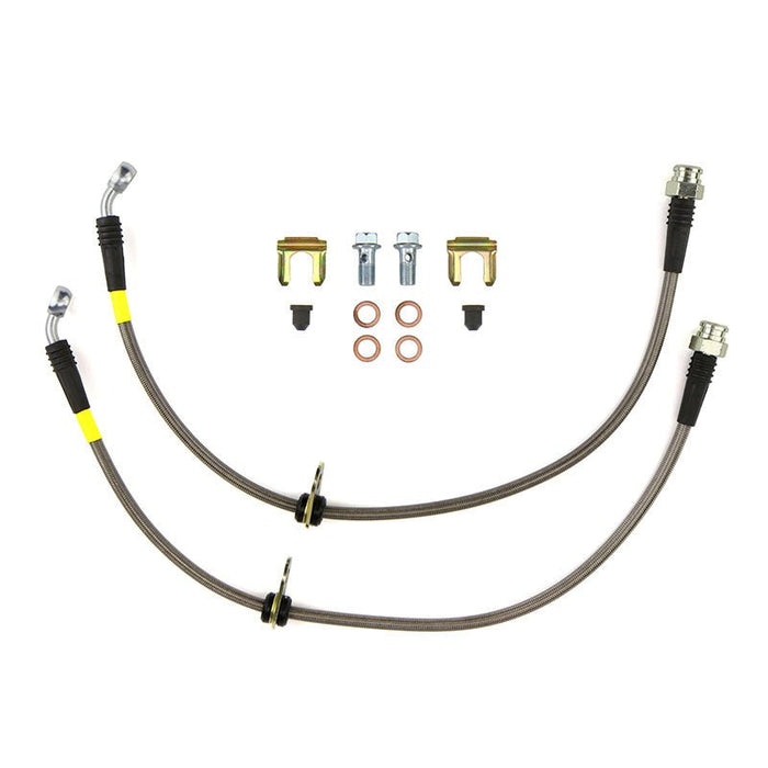 FactionFab Rear Stainless Steel Brake Lines 2008-2018 WRX - 1.10093.1 - Subimods.com