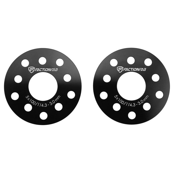 FactionFab Slip On Wheel Spacer Pair 3mm 5x114.3 / 5x100 - 1.10215.1 - Subimods.com