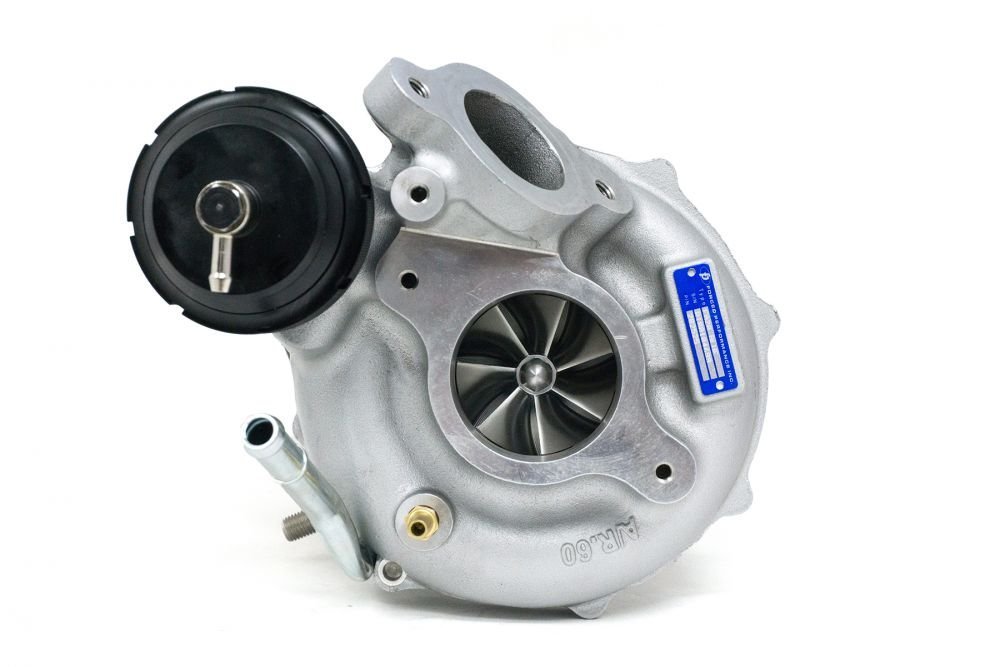 Forced Performance Blue Turbo 58mm Cover Coated w/ 10cm Hot Side and Tial MVI Internal Wastegate 2015-2021 WRX - 2025220-0502010 - Subimods.com