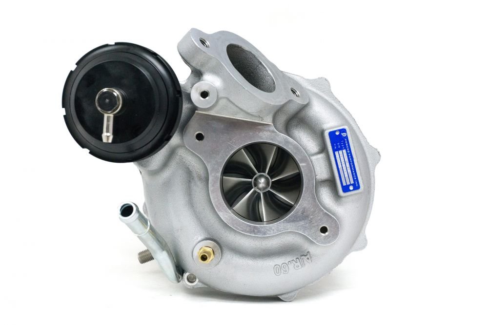 Forced Performance Blue Turbo 58mm Cover w/ 10cm Hot Side and Tial MVI Internal Wastegate 2015-2021 WRX - 2025220 - Subimods.com