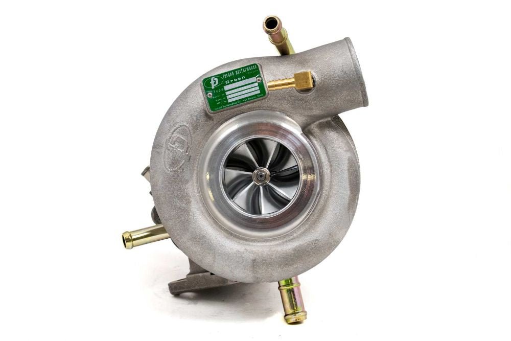 Forced Performance Green Turbo 60mm Cover w/ 8cm Hot Side and Tial 18psi Wastegate 2002-2007 WRX / 2004-2021 STI - 2025091 - Subimods.com