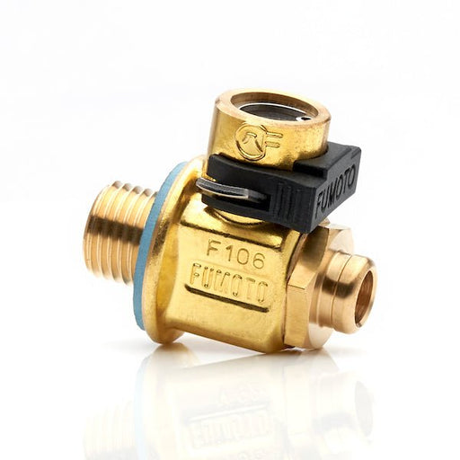 Fumoto Quick Drain Valve w/ Short Nipple and Lever Clip M20x1.5 Most EJ Series / 3.0 Series / 3.6R Series Engine Subaru Models - F105S-LC-10 - Subimods.com