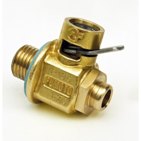 Fumoto Quick Drain Valve w/ Short Nipple and Lever Clip M20x1.5 Most EJ Series / 3.0 Series / 3.6R Series Engine Subaru Models - F105S-LC-10 - Subimods.com