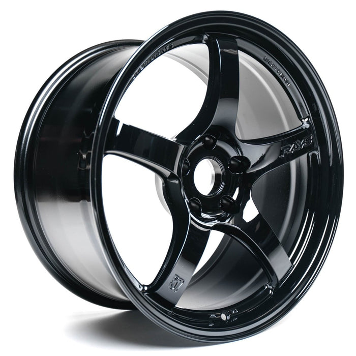 Gram Lights 57CR Gloss Black 18x9.5 5x114.3 22mm Offset - WGCRX22EGX - Subimods.com