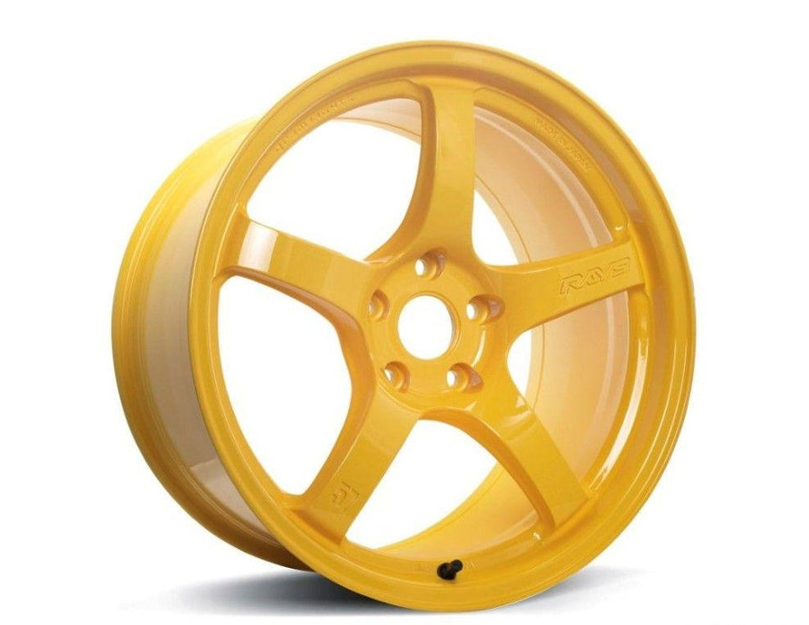 Gram Lights 57CR Mach Yellow 18x9.5 5x114 38mm Offset - WGCRX38EWXZ - Subimods.com