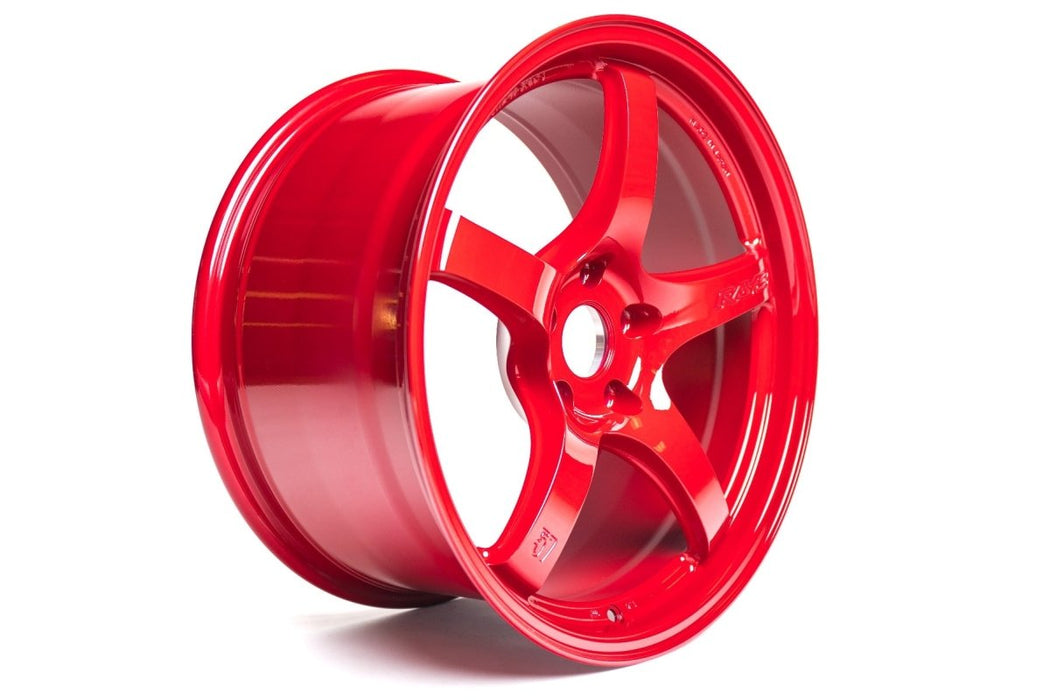 Gram Lights 57CR Milano Red 18x9.5 5x114.3 38mm Offset 2015-2024 WRX / 2011-2021 STI - WGCRX38EMRP - Subimods.com