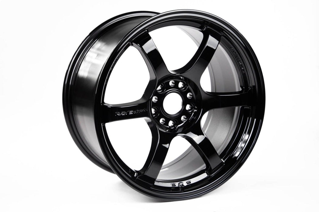 Gram Lights 57DR Glass Black 18x9.5 5x114.3 38mm Offset 2015-2024 WRX / 2011-2021 STI - WGIX38EGBP - Subimods.com