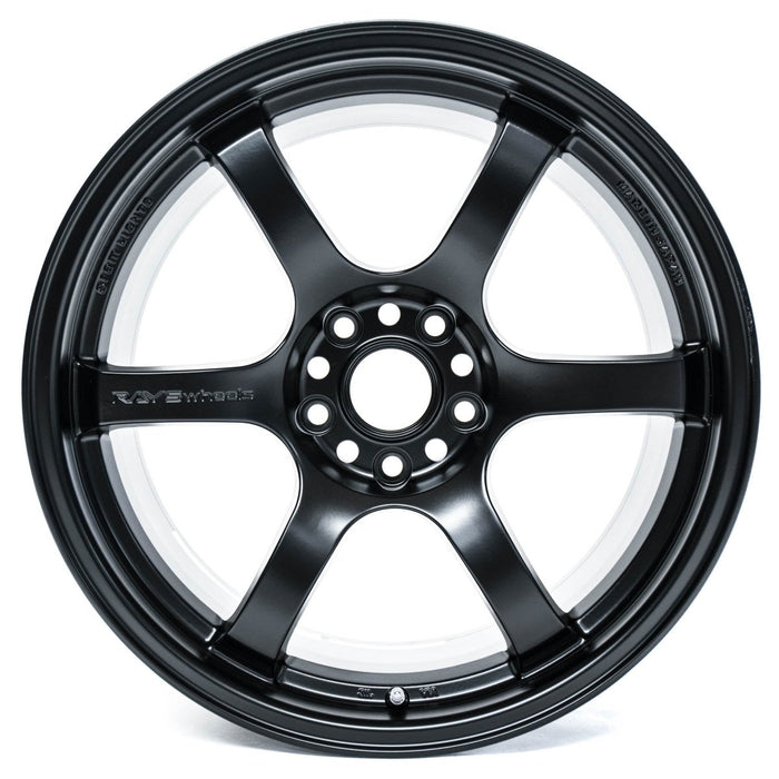 Gram Lights 57DR 18x8.5 +37 5x114.3 Semi Gloss Black (SET) main image 1