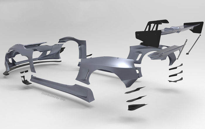 Greddy Pandem V3 Full Widebody Aero Kit w/o Wing 2013 - 2021 BRZ / 2013 - 2016 FRS / 2017 - 2021 GT86 - 17010270 - Subimods.com