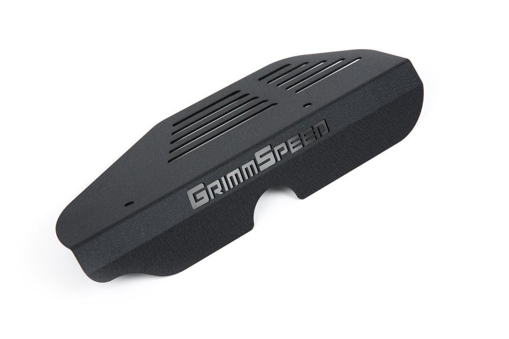 GrimmSpeed Alternator Cover Black 2002-2014 WRX / 2004-2021 STI - 0099012 - Subimods.com