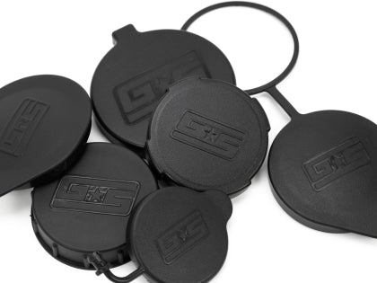 Grimmspeed Black Reservoir Cap Set Most Subaru Models - 120069 - Subimods.com