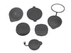 Grimmspeed Black Reservoir Cap Set Most Subaru Models - 120069 - Subimods.com