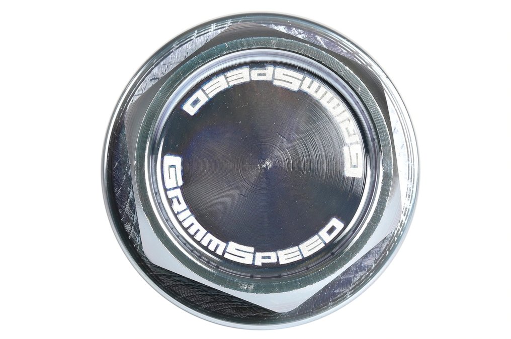 GrimmSpeed Bolt Style Clear Zinc Oil Cap Most Subaru Models - 120014C - Subimods.com