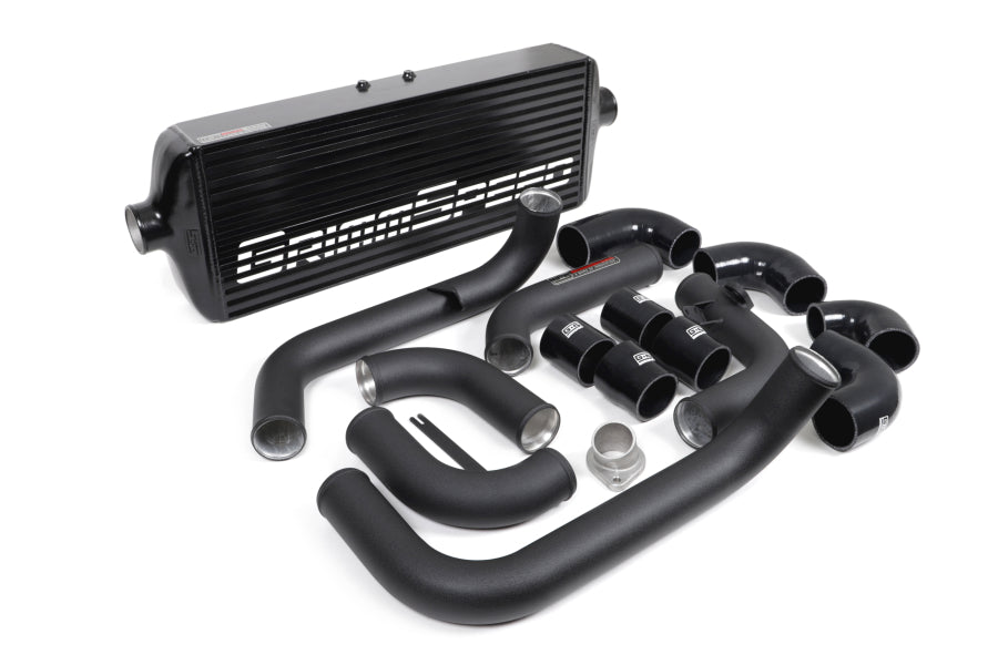 Grimmspeed Front Mount Intercooler Kit Black Core w/ Black Piping 2008-2014 WRX - 090252 - Subimods.com