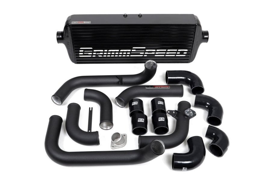 Grimmspeed Front Mount Intercooler Kit Black Core w/ Black Piping 2008-2014 WRX - 090252 - Subimods.com