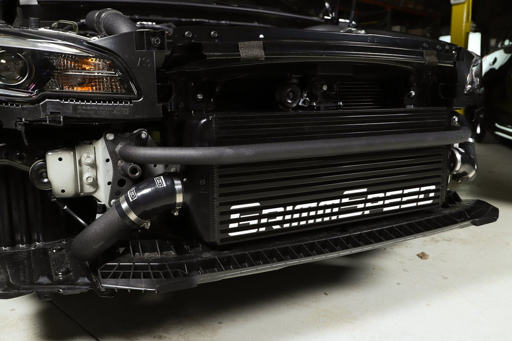 Grimmspeed Front Mount Intercooler Kit Black Core w/ Black Piping 2015-2021 STI - 090257 - Subimods.com