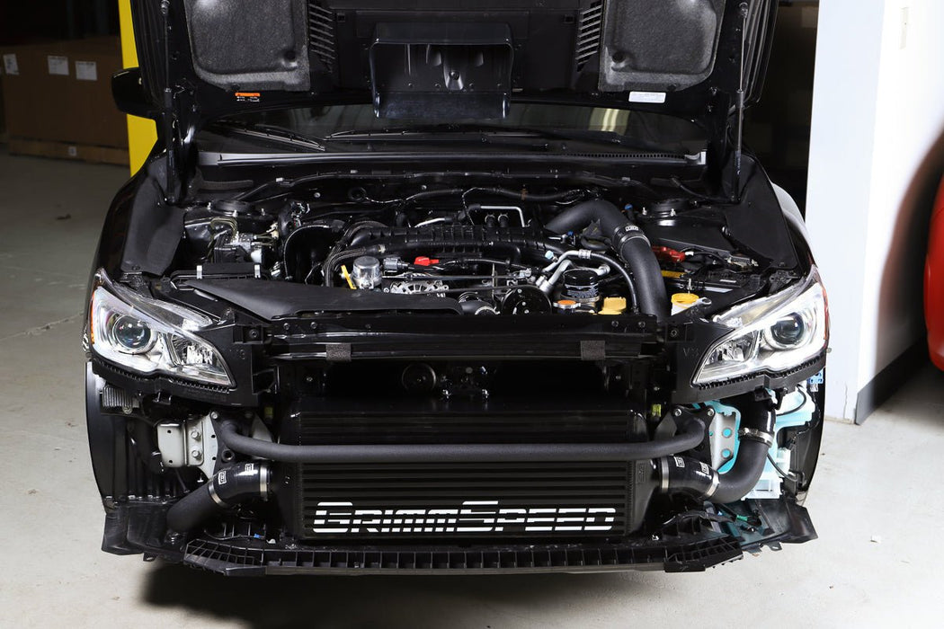 Grimmspeed Front Mount Intercooler Kit Black Core w/ Black Piping 2015-2021 WRX - 090256 - Subimods.com