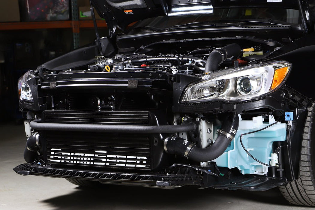 Grimmspeed Front Mount Intercooler Kit Black Core w/ Black Piping 2015-2021 WRX - 090256 - Subimods.com