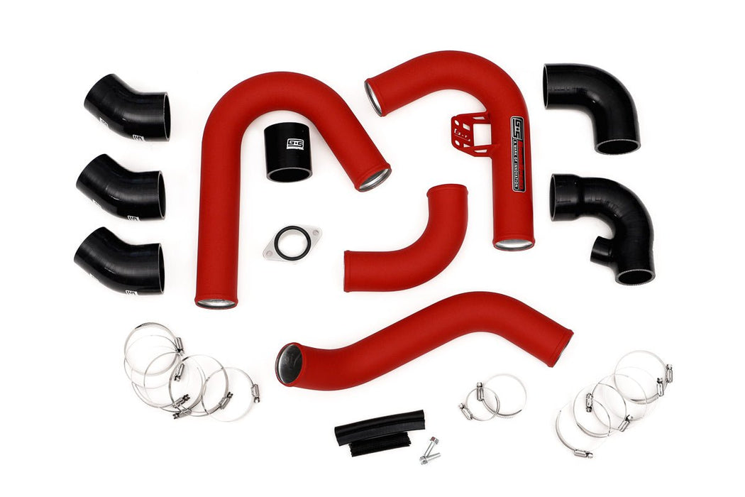 Grimmspeed Front Mount Intercooler Kit Black Core w/ Red Piping 2015-2021 WRX - 090255 - Subimods.com