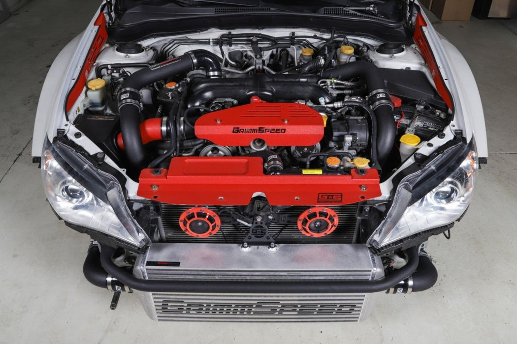 Grimmspeed Front Mount Intercooler Kit Silver Core w/ Black Piping 2008-2014 WRX - 090230 - Subimods.com