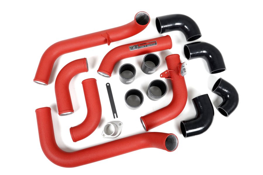 Speed Daddy 8-Piece 2.5" Aluminum FMIC Turbo Intercooler Piping Kit With Couplers – Red