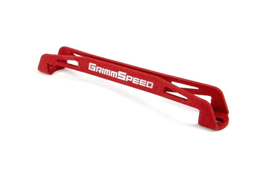 Grimmspeed Lightweight Battery Tiedown Red Most Subaru Models - 121033 - Subimods.com