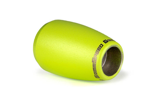 Grimmspeed Slender Stainless Steel Shift Knob w/ Neon Yellow Finish Most Subaru Models - 380004 - Subimods.com