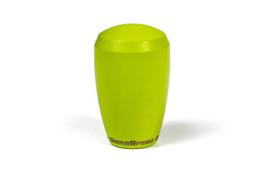 Grimmspeed Slender Stainless Steel Shift Knob w/ Neon Yellow Finish Most Subaru Models - 380004 - Subimods.com