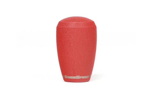 Grimmspeed Slender Stainless Steel Shift Knob w/ Wrinkle Red Finish Most Subaru Models - 380000 - Subimods.com