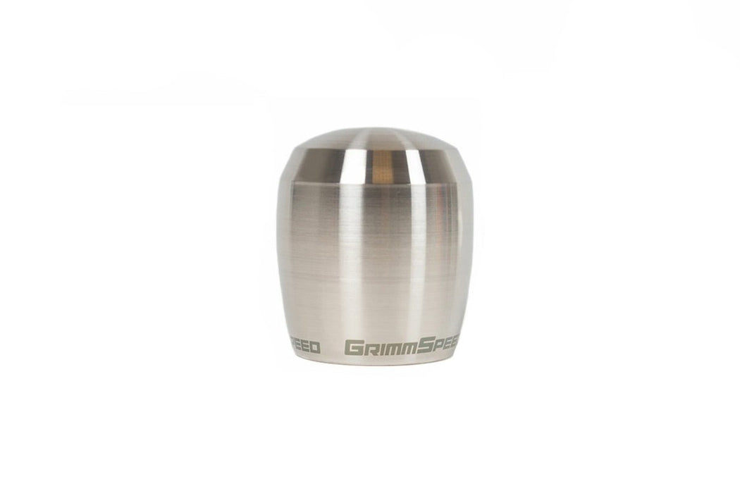 Grimmspeed Stubby Stainless Steel Shift Knob w/ Raw Finish Most Subaru Models - 038011 - Subimods.com