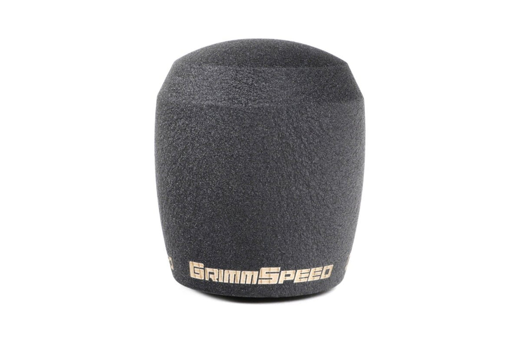 Grimmspeed Stubby Stainless Steel Shift Knob w/ Wrinkle Black Finish Most Subaru Models - 380002 - Subimods.com