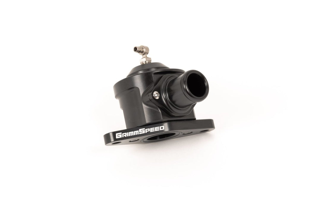 Grimmspeed V2 Bypass Valve Black 2008-2014 WRX w/ Aftermarket TMIC / 2005-2009 Legacy GT w/ Aftermarket TMIC - 126034BLK - Subimods.com