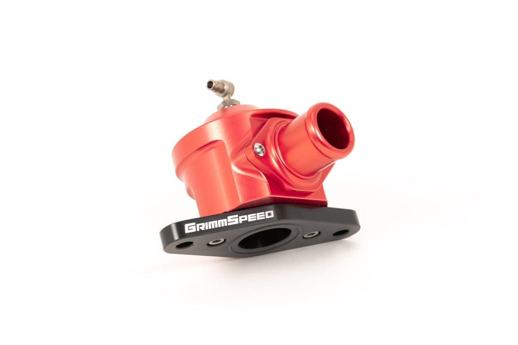 Grimmspeed V2 Bypass Valve Red 2008-2014 WRX w/ Aftermarket TMIC / 2005-2009 Legacy GT w/ Aftermarket TMIC - 126034RED - Subimods.com