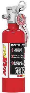 H3R Performance MaxOut Dry Chemical Fire Extinguisher 1.0 LB Red - MX100R - Subimods.com