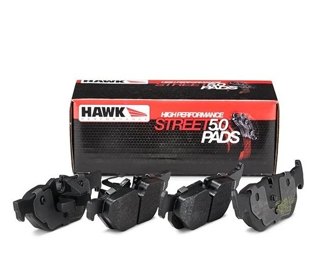 Hawk HPS 5.0 Rear Brake Pads 2004-2005 WRX / 2003-2008 Forester - HB452B.545 - Subimods.com