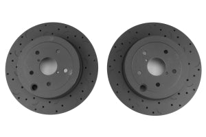 Hawk Talon Series Drilled / Slotted Rear Rotor Pair 2008-2017 STI - HTC5019 - Subimods.com