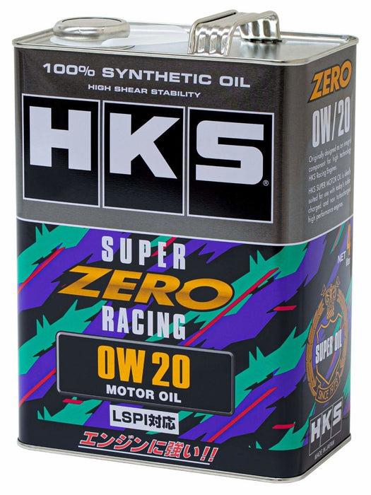 HKS 0W-20 Super Zero Racing Oil 1L Can - 52001-AK153 - Subimods.com