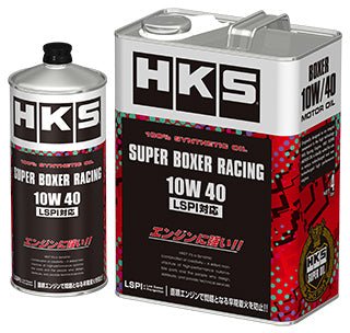 HKS 10W-40 Super Boxer Racing Oil 1L Can - 52001-AK130 - Subimods.com