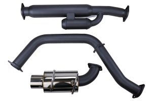 HKS Hi-Power Single Exit Racing Catback w/ Burnt tip 2013-2024 BRZ / 2013-2016 FRS / 2017-2021 GT86 / 2022-2024 GR86 - 32016-BT002 - Subimods.com