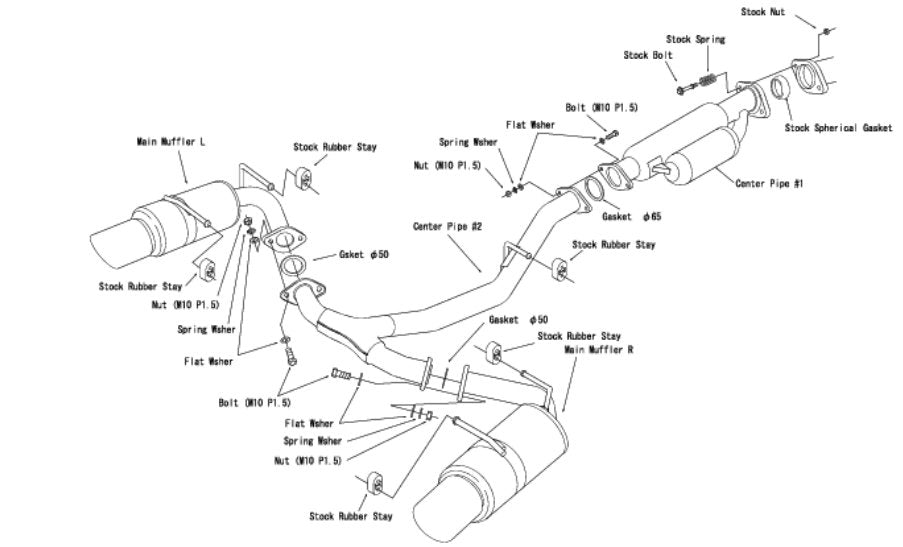 HKS Hi-Power SPEC-L w/ Titanium Tips Catback Exhaust 2022-2024 BRZ / 2022-2024 GR86 - 32016-BT004 - Subimods.com