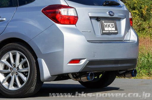 HKS Legamax Premium Axle Back Exhaust w/ Burnt Stainless Steel Tips 2012-2016 Impreza Sport Hatchback - 32018-AF013 - Subimods.com