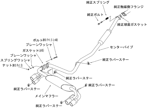 HKS Legamax Premium Catback Exhaust 2008-2014 STI Hatchback - 31021-AF014 - Subimods.com