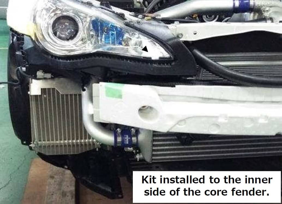 HKS S-Type Side Mount Oil Cooler Kit For Use w/ GT Supercharger Kit 2013-2021 BRZ MT only / 2017-2021 GT86 MT Only - 15004-AT011 - Subimods.com